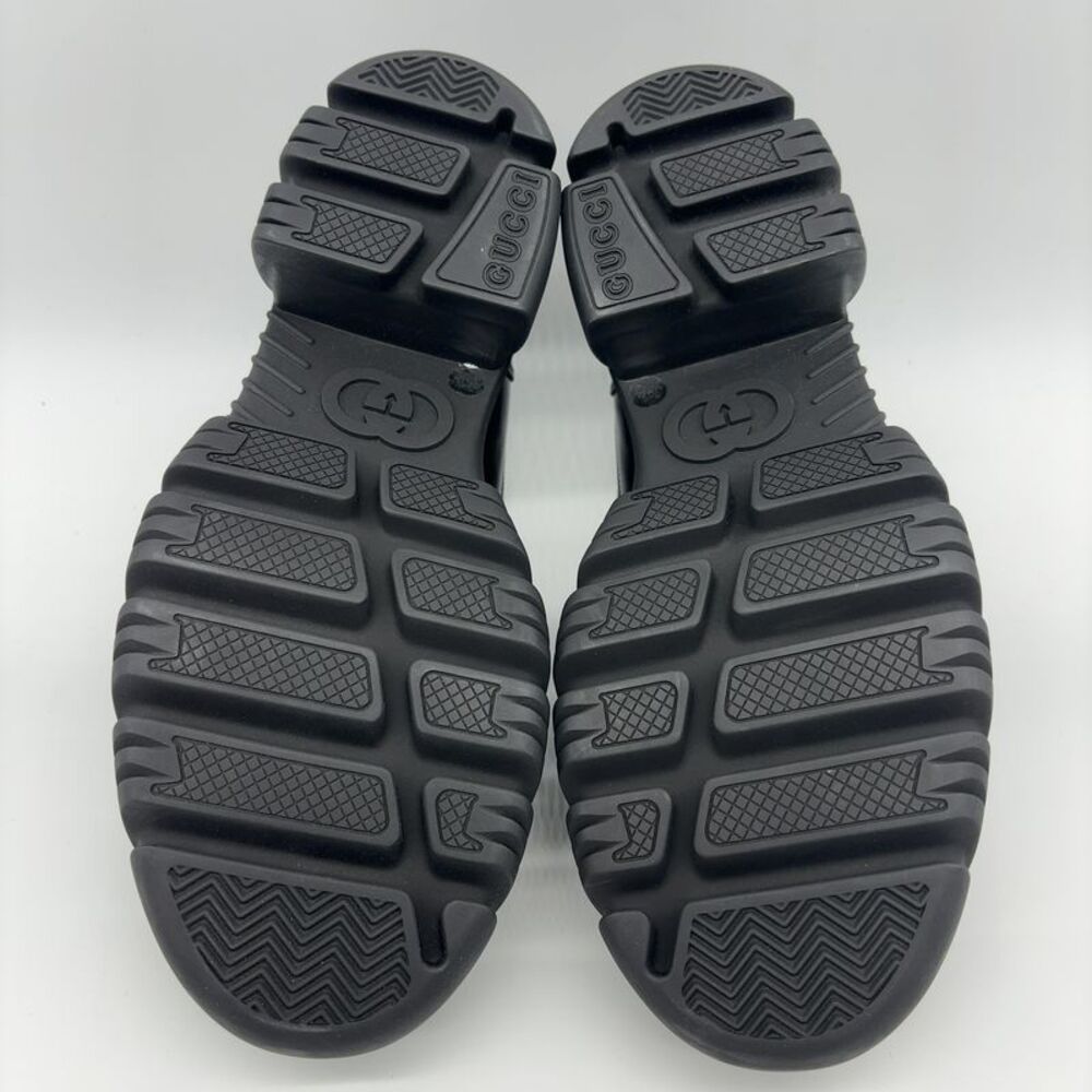 Gucci Women’s Loafers Lug Sole Horsebit In Black - Picture 6 of 6